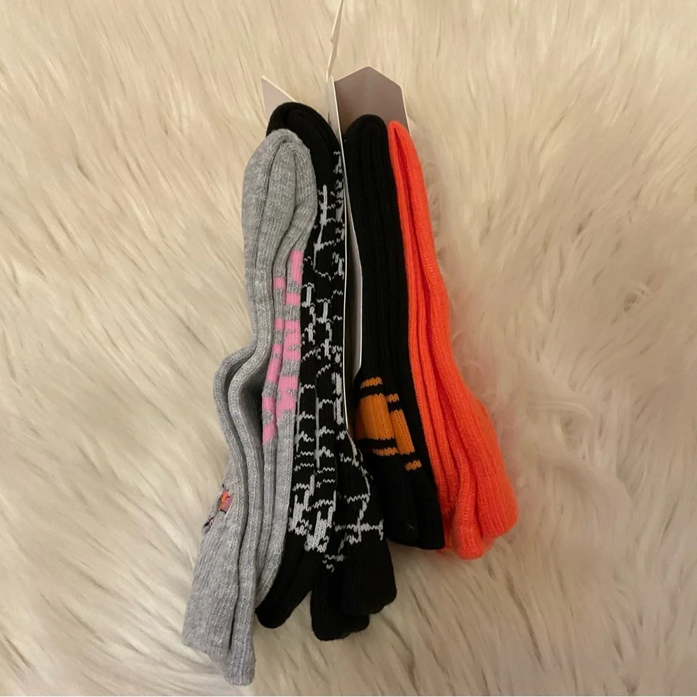 PINK Victoria’s Secret Halloween Crew Socks - NWT - 2 Packages